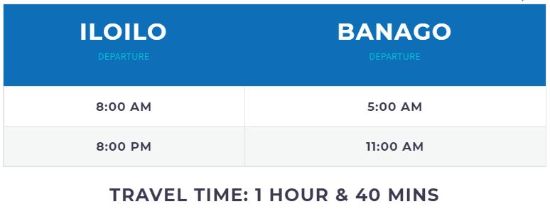 iloilo to banago schedule