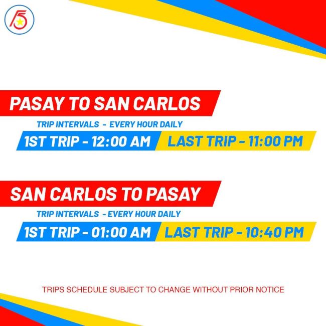 San Carlos Daily Trip Schedules