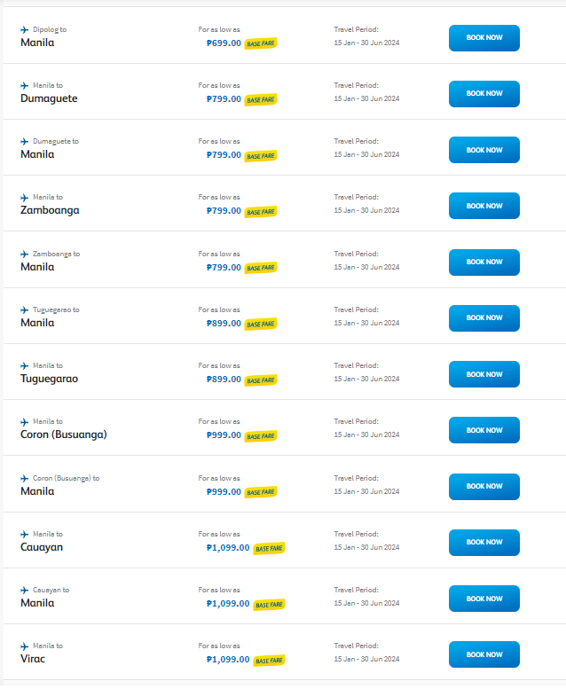 Cebu Pacific Seat Sale