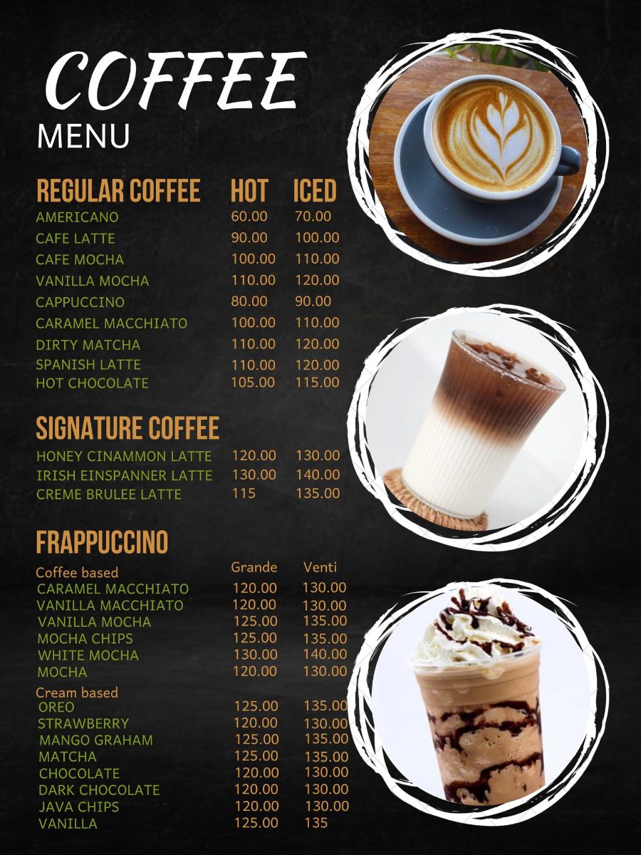 Maura's Cafe Menu Coffee