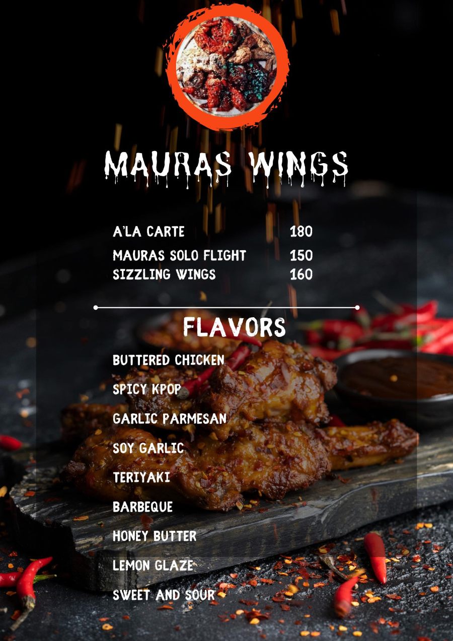 Maura's Cafe Menu Wings