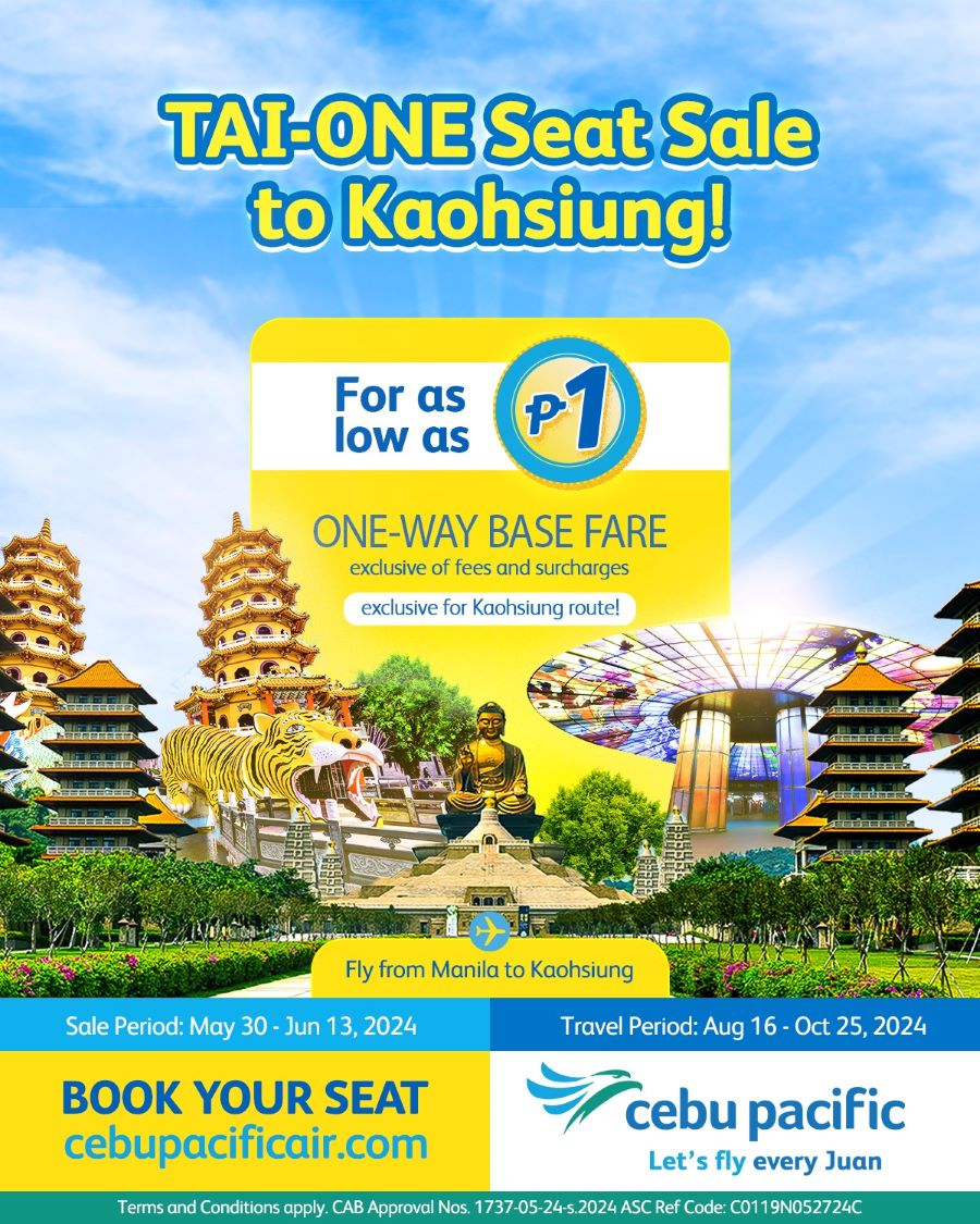 Cebu Pacific Manila to Kaohsiung