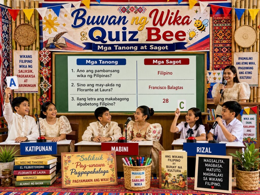 Buwan ng Wika Quiz Bee Questions and Answers