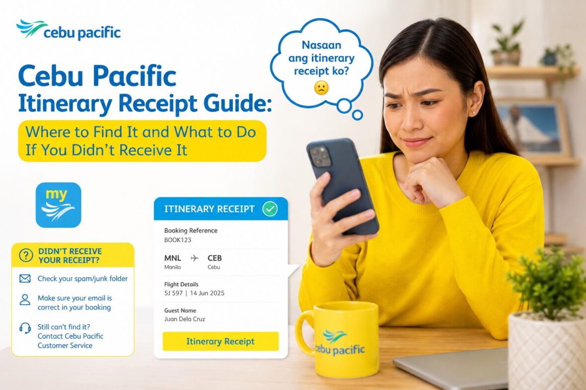 Cebu Pacific Itinerary Receipt Guide