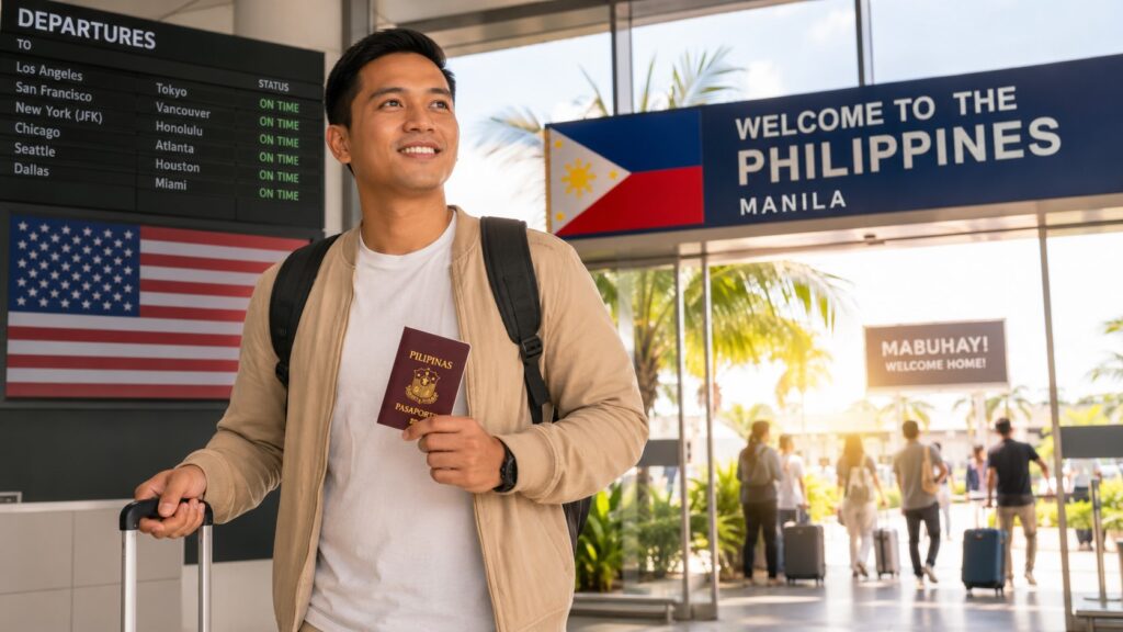Philippines to USA travel