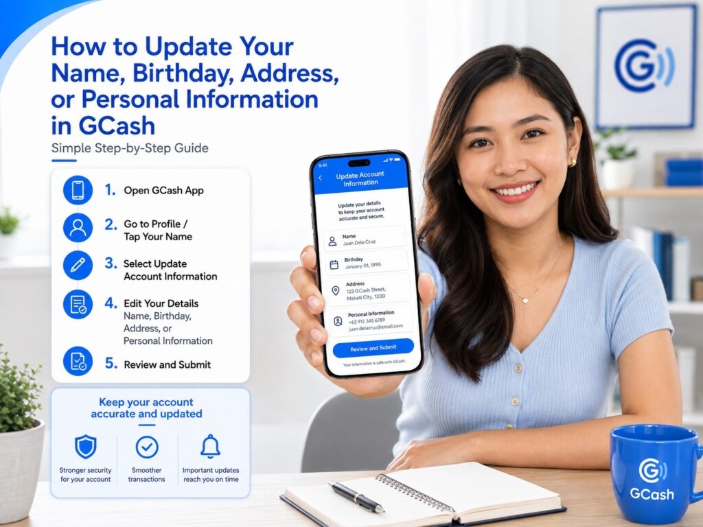 Update GCash Info
