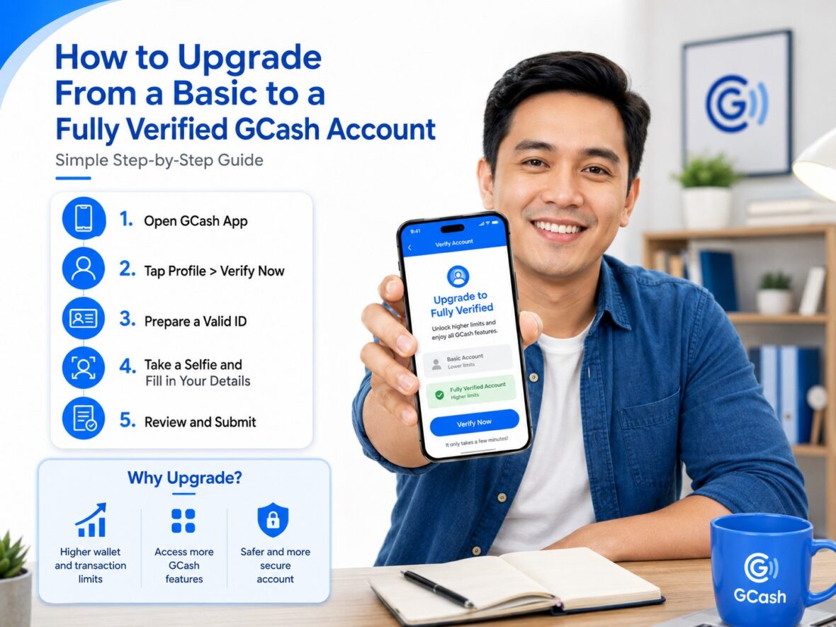 Upgrade From a Basic to a Fully Verified GCash Account