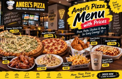Angel's Pizza Menu