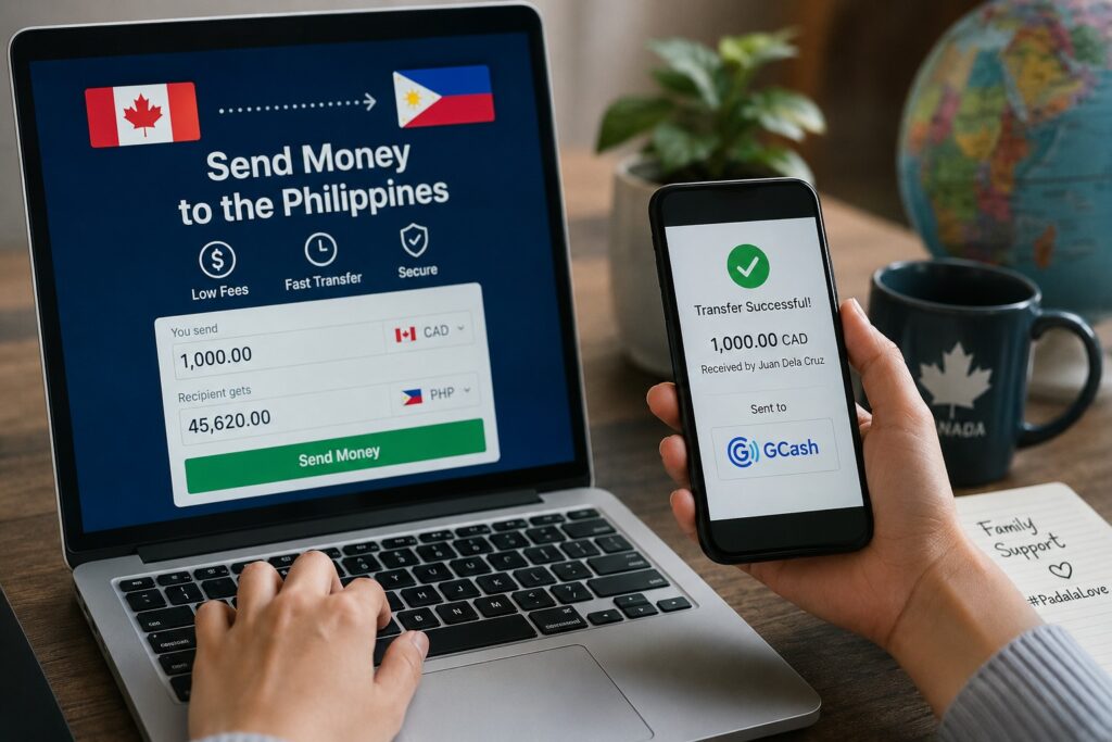 Send money from Canada to PH