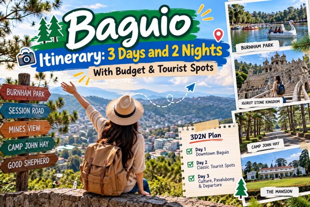 Baguio Three-Day Travel Itinerary