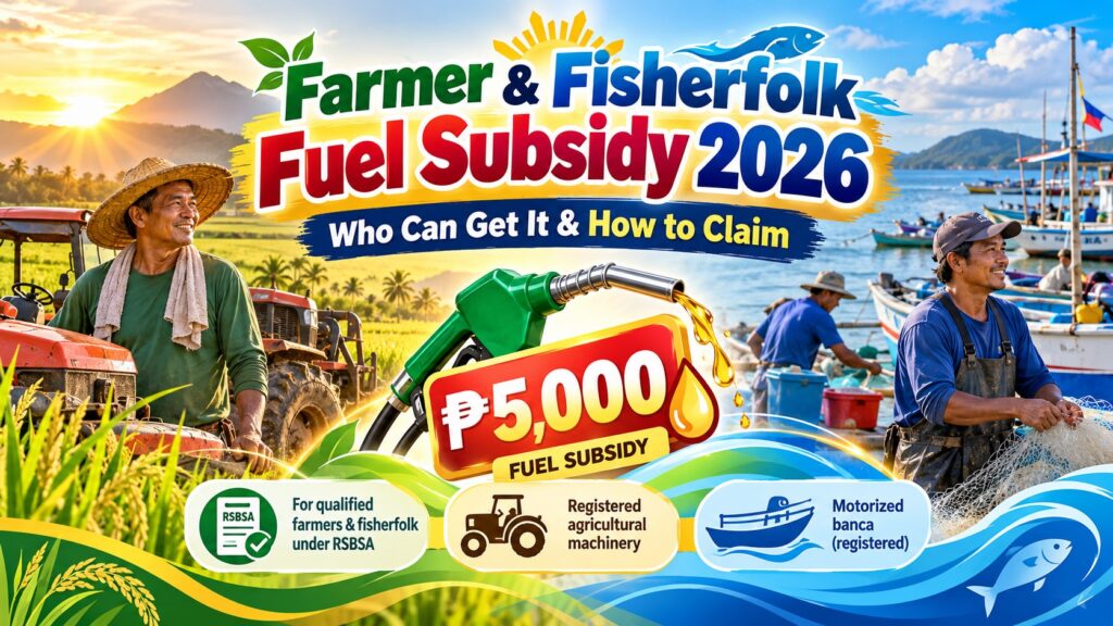 Farmer and Fisherfolk Fuel Subsidy 2026
